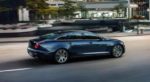 Black 2018 Jaguar XJ Driving on Street