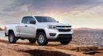 White Used Chevy Colorado at the edge of Canyon Expanse
