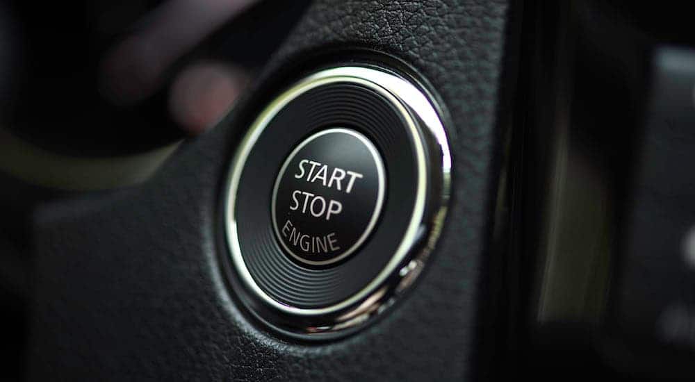 The start/stop feature on the 2019 Nissan Rogue is shown.