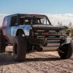 The 2021 Ford Bronco Race Protoype is driving in the desert and has been making current auto news headlines.