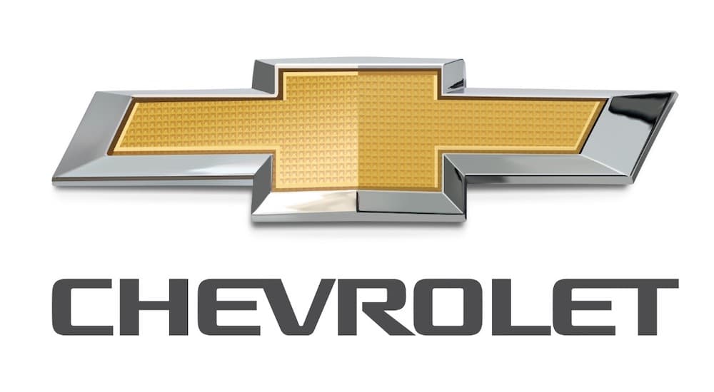 The Chevrolet bowtie logo and name are shown against a white bakground.