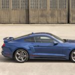 A blue 2022 Mustang GT C/S is shown from the side.