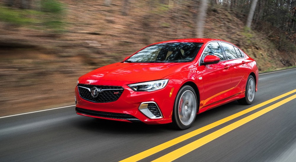 A 2019 Buick Regal GS is shown from the front at an angle.