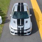 A silver 2022 Dodge Charger Hellcat Widebody is shown from the front at a high angle.