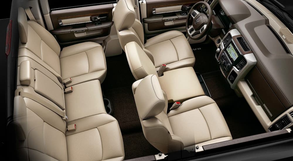 The interior cabin of a 2019 Ram 1500 Classic is shown from above.