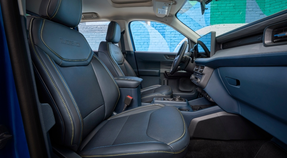 Side view of the cabin of a 2025 Ford Maverick Lobo.