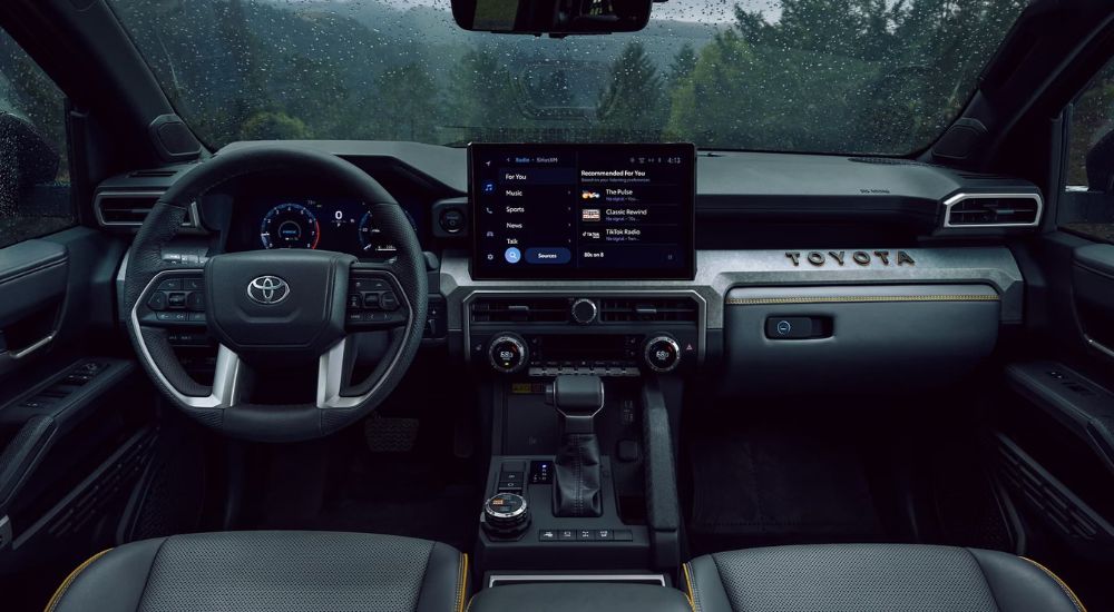 Infotainment display and dashboard of a 2025 Toyota 4Runner