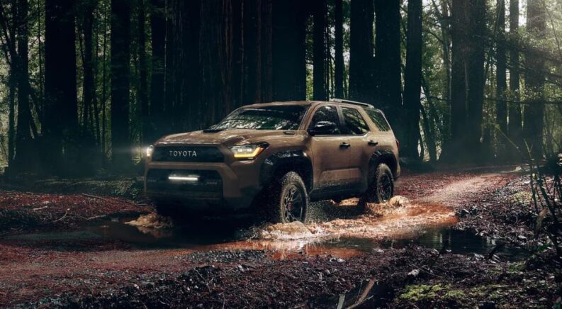 Brown 2025 Toyota 4Runner TRD Pro in mud