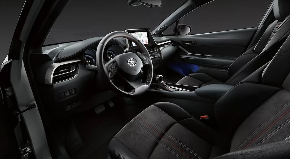 Black interior of a 2026 Toyota Corolla GR Sport
