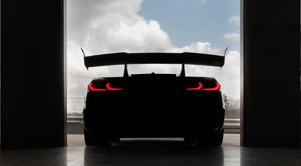 Taillights on the Chevy Corvette ZR1X from below.