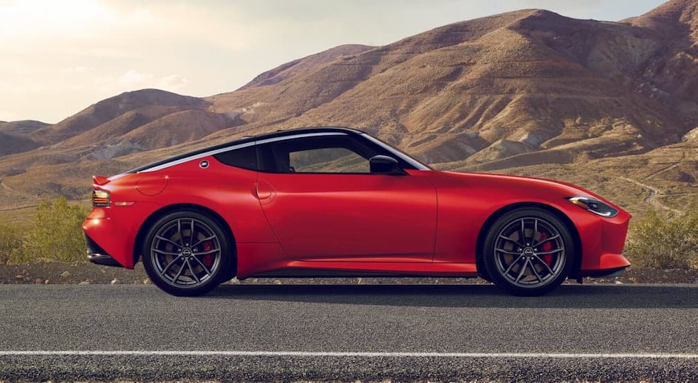 A parked red 2026 Nissan Z Nizmo.