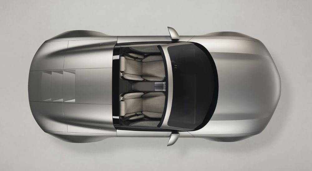Silver 2026 Audi Concept C EV view from the top