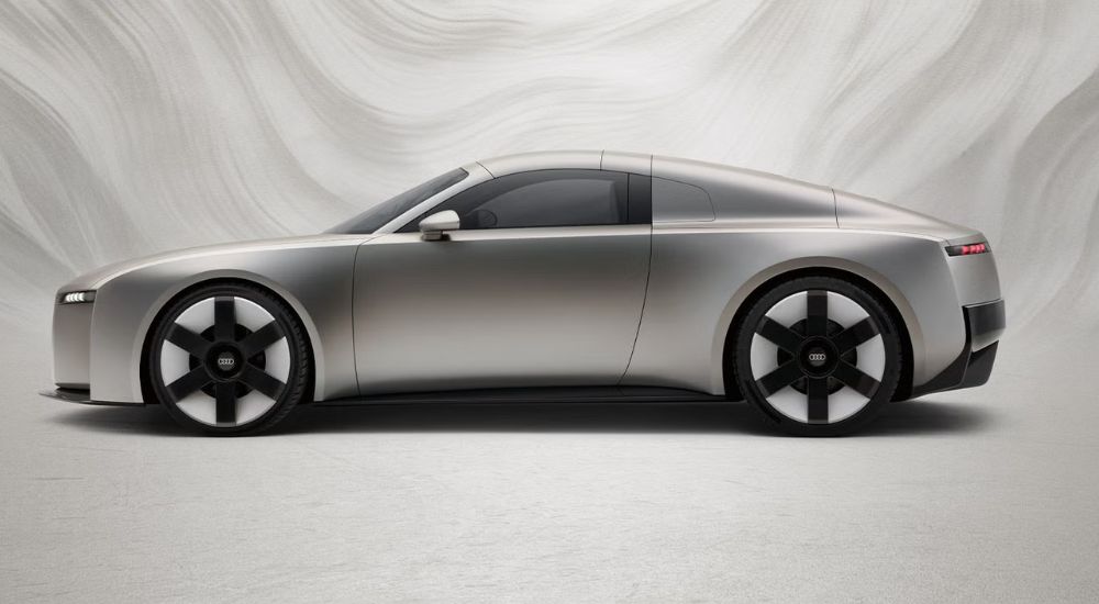 Silver 2026 Hyundai Concept C EV from the side against a white background.